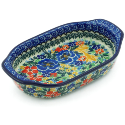 Oval Baker with Handles 8"