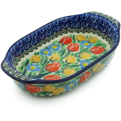 Oval Baker with Handles 8"