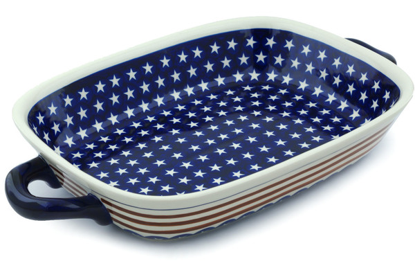 Rectangular Baker with Handles 18"