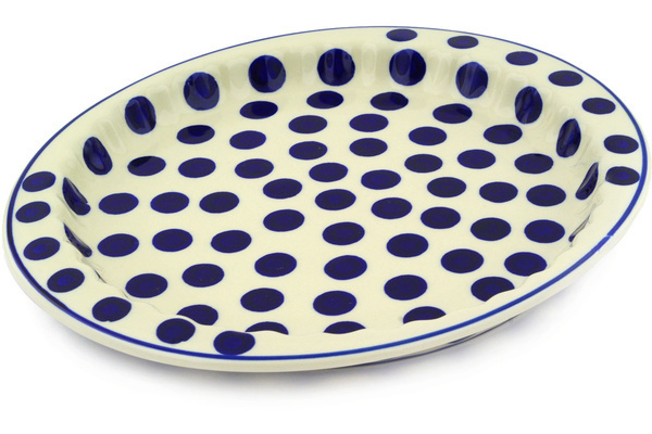Fluted Oval Platter 13"