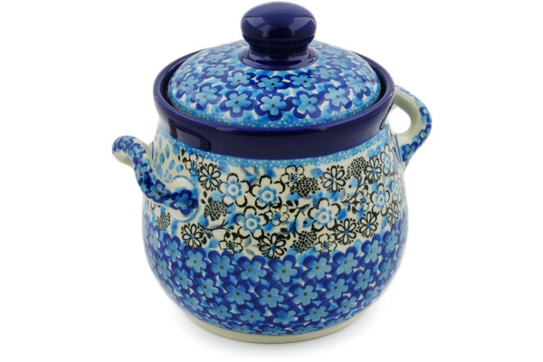 Jar with Lid and Handles 6"