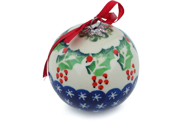 Christmas Ball Ornament 4"