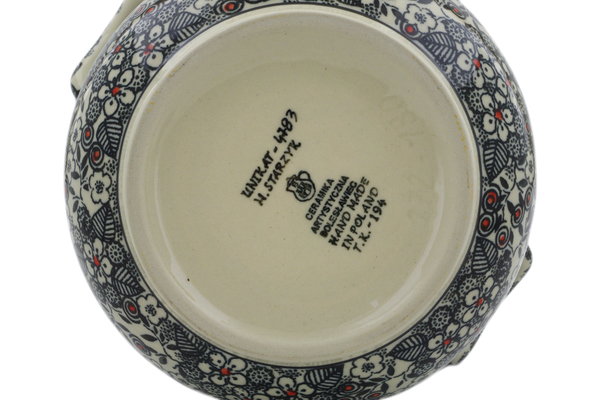 Jar with Lid and Handles 7"