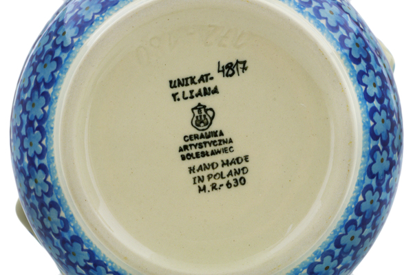 Jar with Lid and Handles 7"