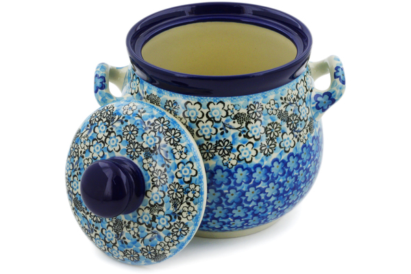 Jar with Lid and Handles 7"