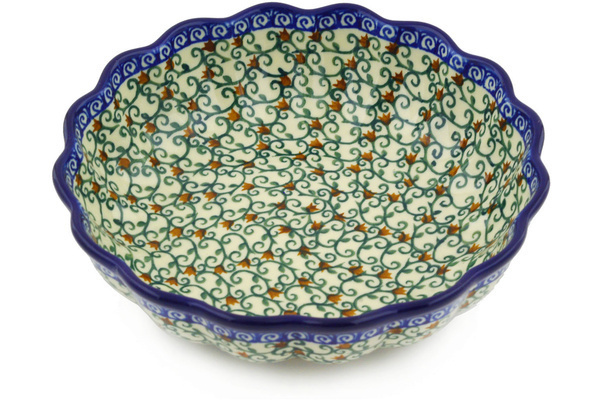 Scalloped Fluted Bowl 7"