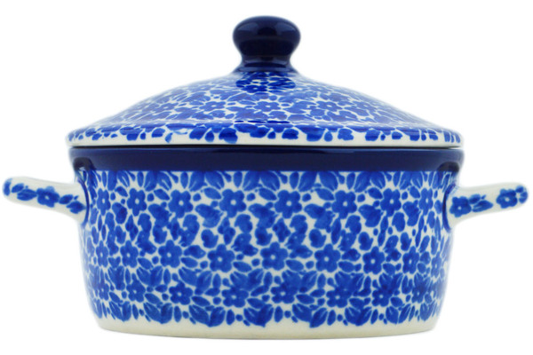 Jar with Lid and Handles 5"