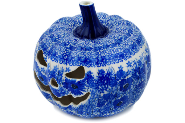 Jack O Lantern Candle Holder 7"