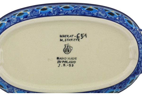 Oval Baker with Handles 9"