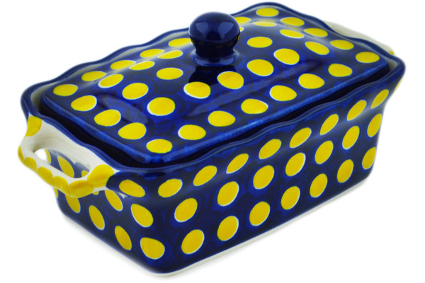 Jar with Lid and Handles 8"