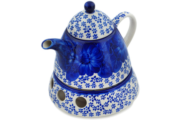 Tea or Coffee Pot with Heater 39 oz