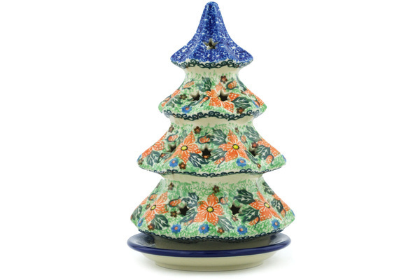 Christmas Tree Candle Holder 8"