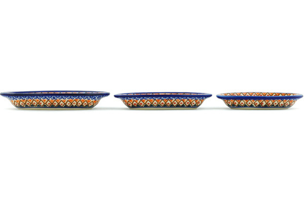 Condiment set of 3 nesting dishes: 7¼-inch, 6½-inch, 5¾-inch