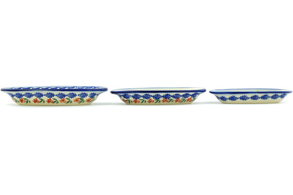 Condiment set of 3 nesting dishes: 7¼-inch, 6½-inch, 5¾-inch