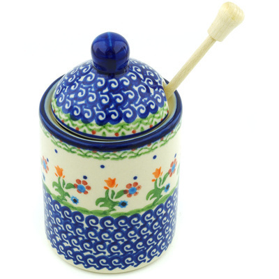 Honey Jar with Dipper 6"