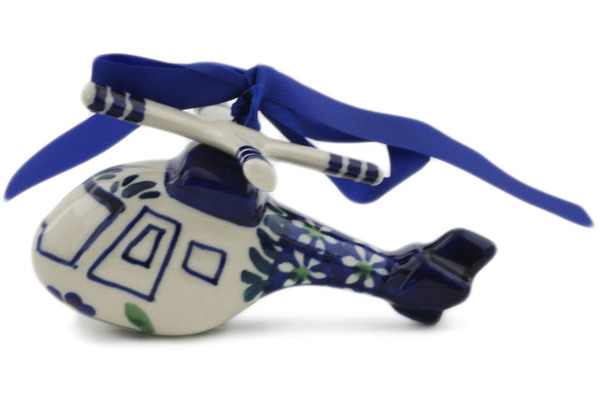 Helicopter Christmas Ornament