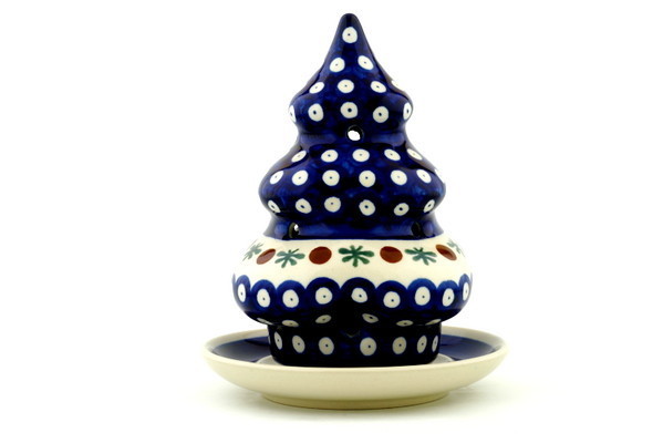 Christmas Tree Candle Holder 7"
