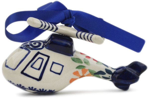 Helicopter Christmas Ornament