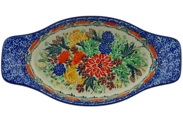 Oval Baker with Handles 9"