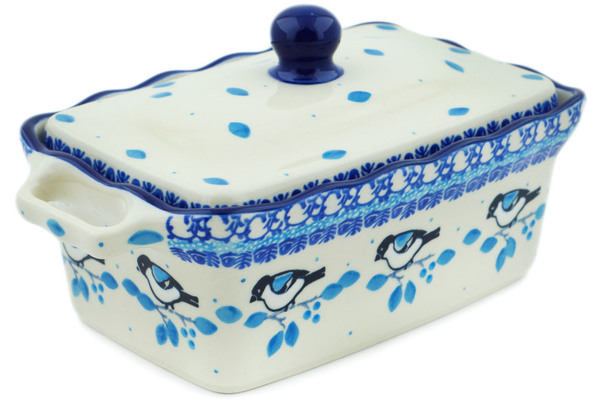 Jar with Lid and Handles 8"