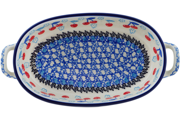 Oval Baker with Handles 9"