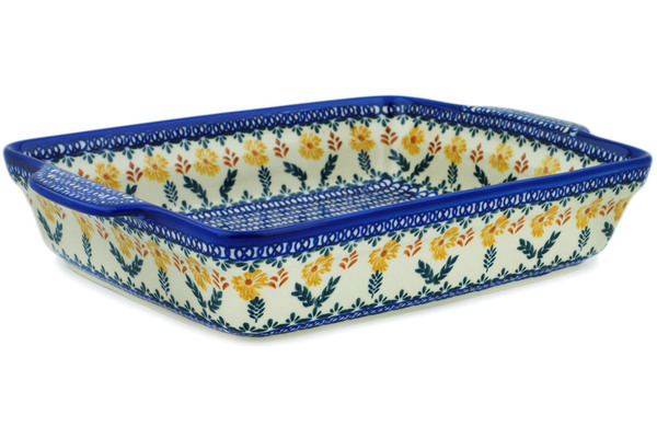 Rectangular Baker with Handles 15"