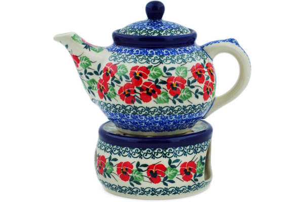 Tea or Coffee Pot with Heater 15 oz