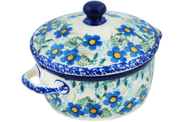 Jar with Lid and Handles 5"