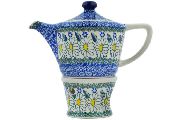 Tea or Coffee Pot with Heater 14 oz