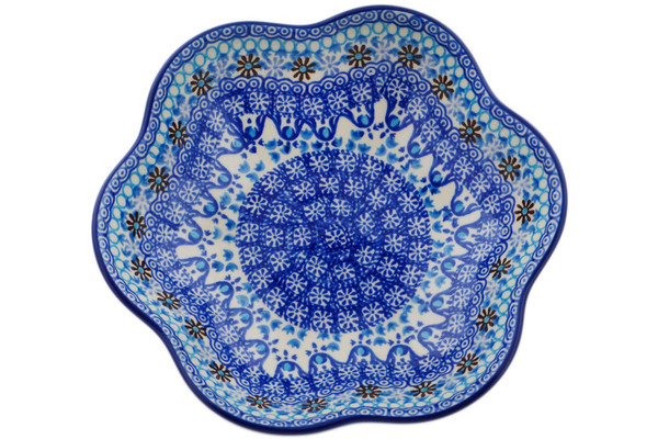 Scalloped Fluted Bowl 8"