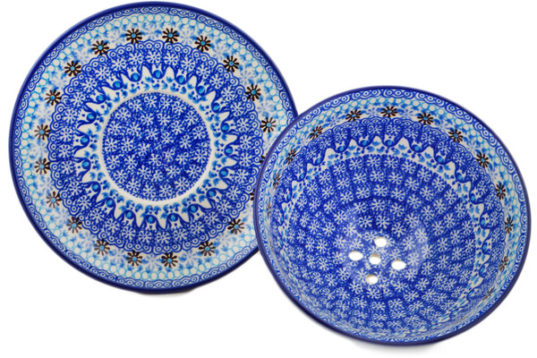 Colander with Plate 8"