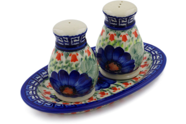 3-Piece Salt and Pepper Set with Tray