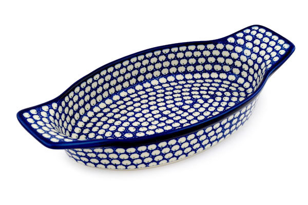 Oval Baker with Handles 13"