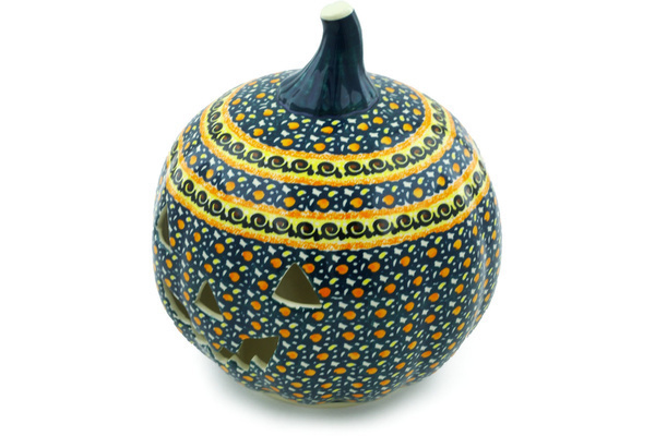 Jack O Lantern Candle Holder 9"