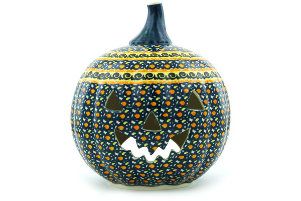 Jack O Lantern Candle Holder 9"