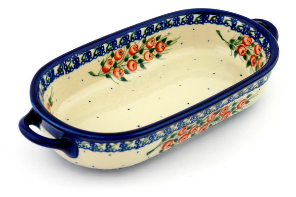 Oval Baker with Handles 9"