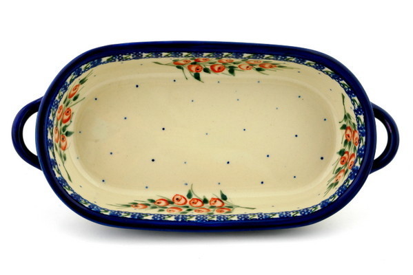 Oval Baker with Handles 9"