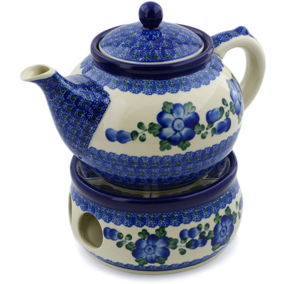 Tea or Coffee Pot with Heater 40 oz