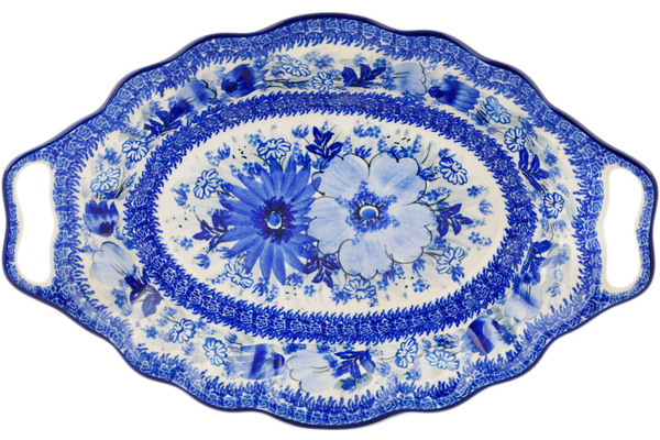 Platter with Handles 13"
