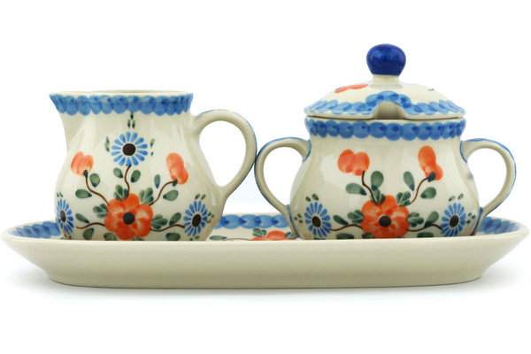 Sugar and Creamer Set 10"