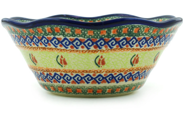 Scalloped Fluted Bowl 7"