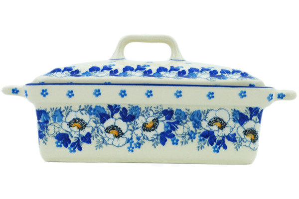 Jar with Lid and Handles 9"