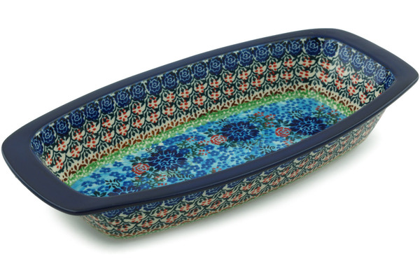 Oval Baker with Handles 14"