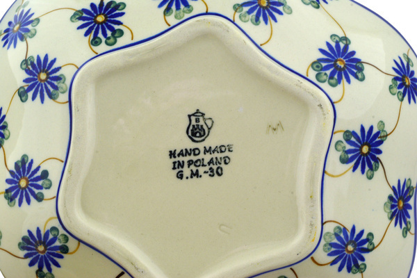 Scalloped Fluted Bowl 8"