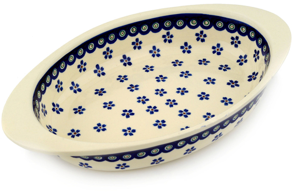 Oval Baker with Handles 13"