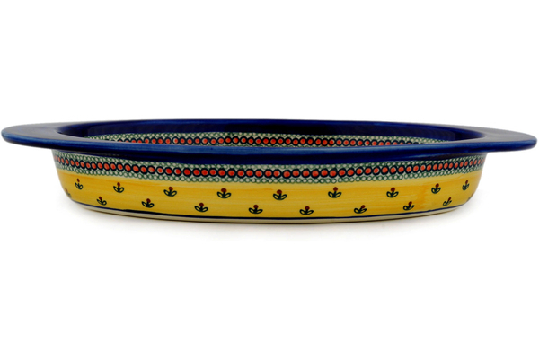 Oval Baker with Handles 14"