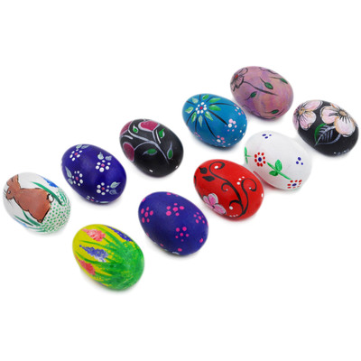 Wooden Egg Set of 10