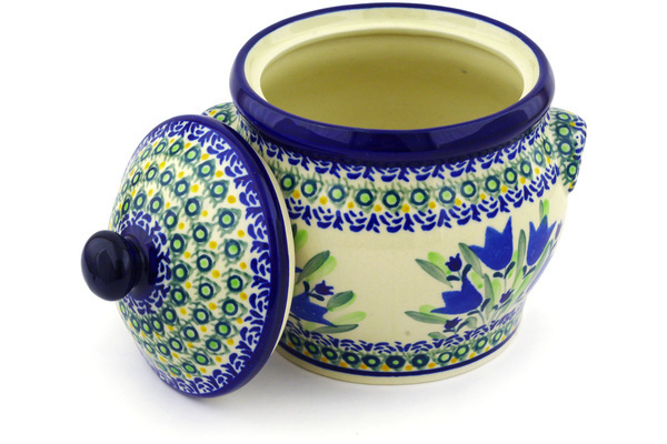 Jar with Lid and Handles 6"