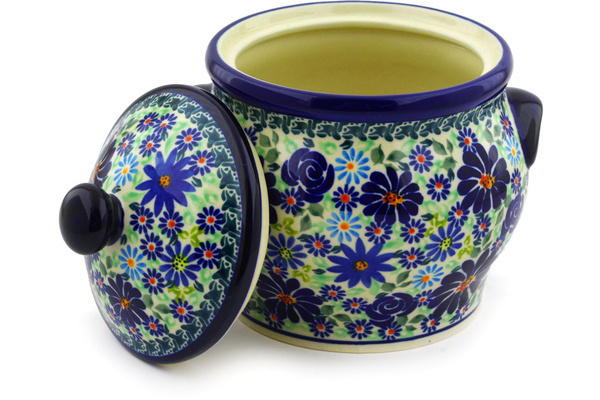 Jar with Lid and Handles 6"