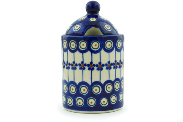 Jar with Lid with Opening 6"